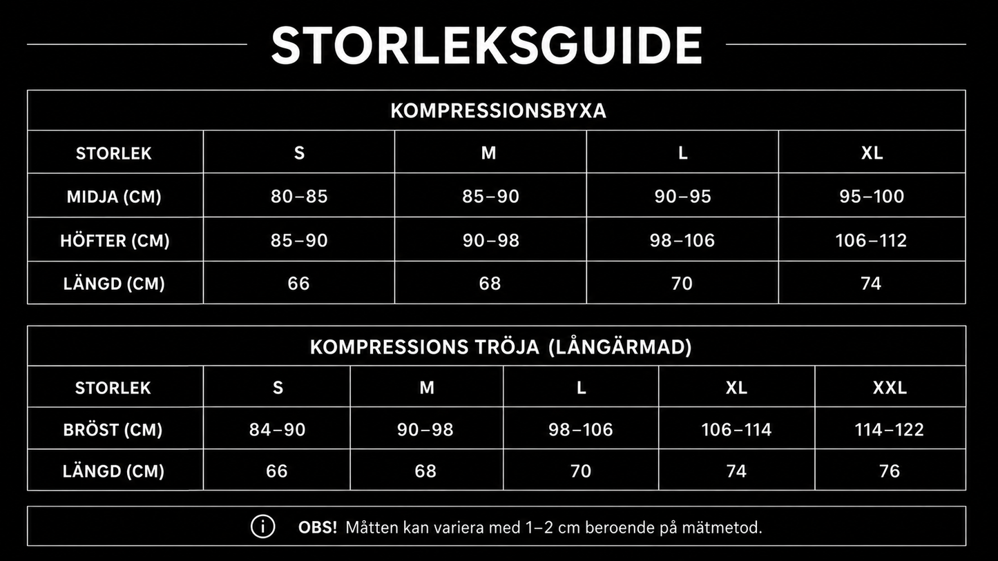 Velocitysports Base Layer Underställ Tröja & Byxa